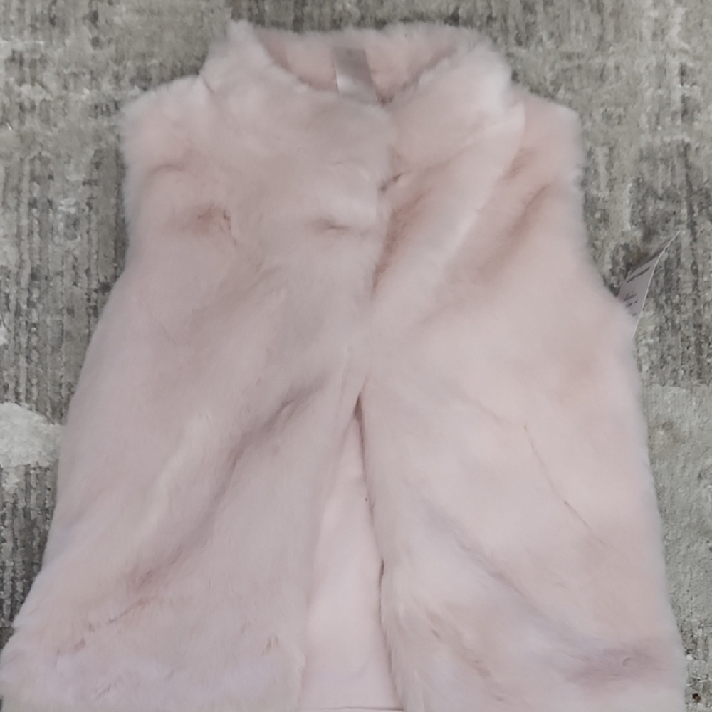 Soft Pink Faux Fur Vest